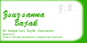 zsuzsanna bajak business card